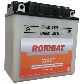 Baterie moto cu intretinere Rombat 12N9-4B-1 12 V - 9 Ah