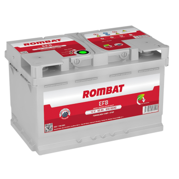 Baterie auto Rombat EFB 12 V - 65 Ah